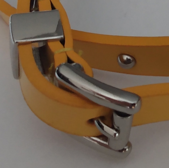 Michael Kors Skinny Yellow Gold Studded Belt - Picture 4 of 7